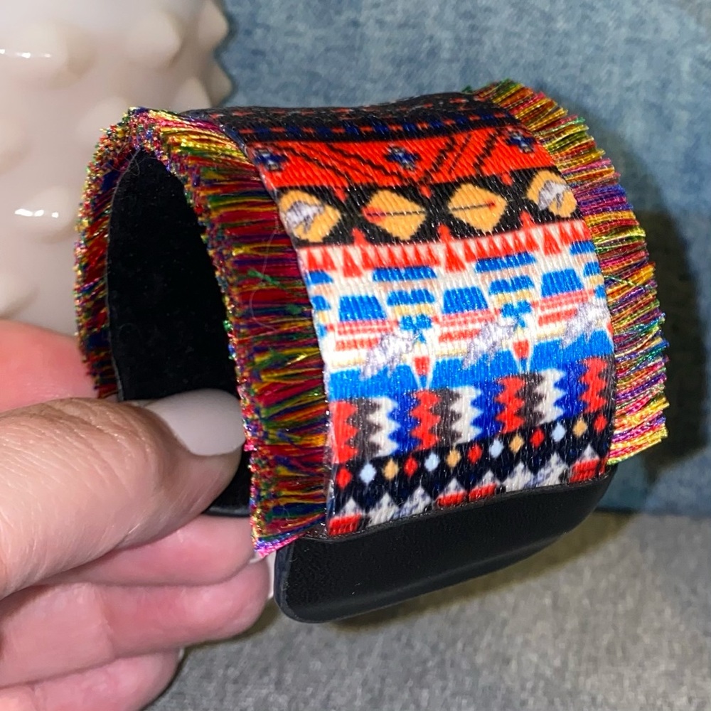 Tribal summer festival vacation cuff bracelet
